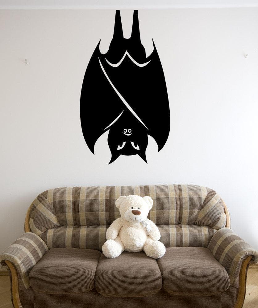 Vinyl Wall Decal Sticker Folded Wings Bat #5490