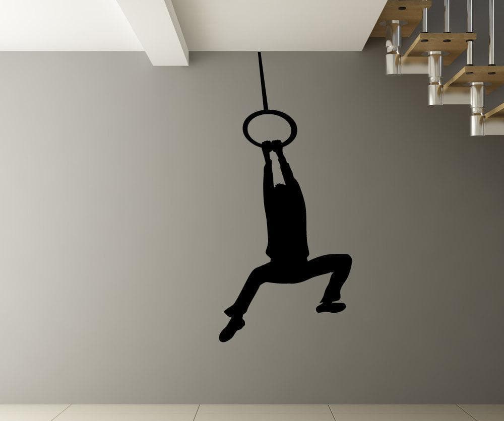 Vinyl Wall Decal Sticker Hanging Man #5494