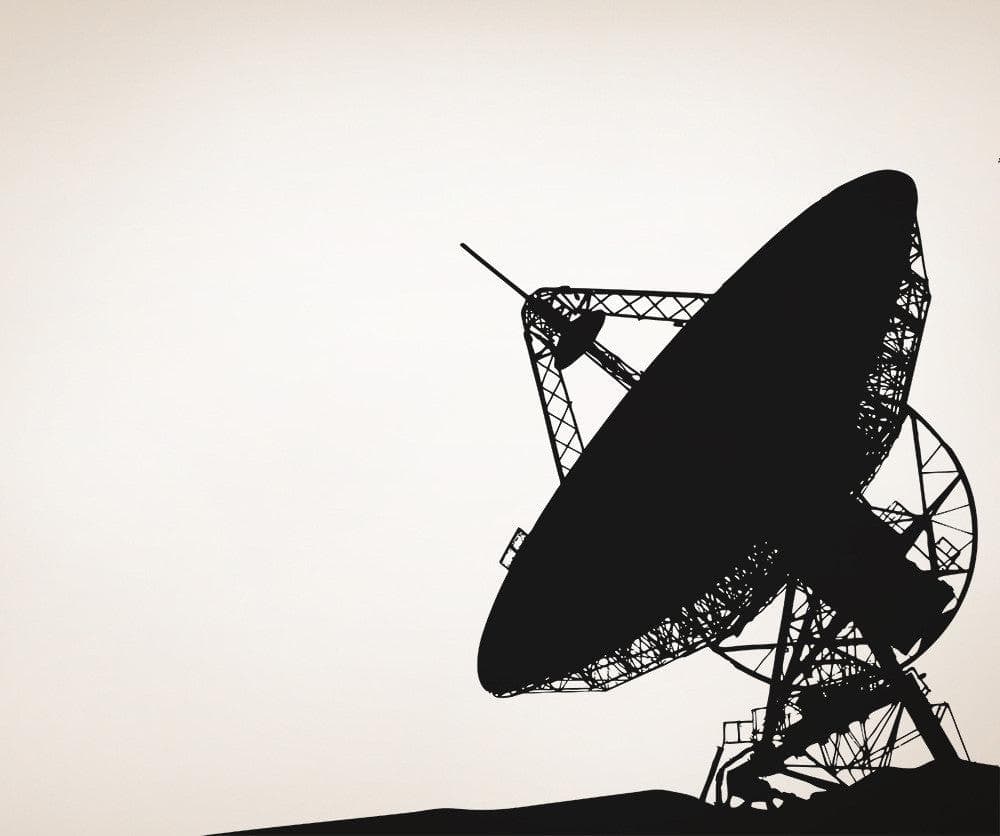 Satellite Dish Telescope Vinyl Wall Decal Sticker. #5498
