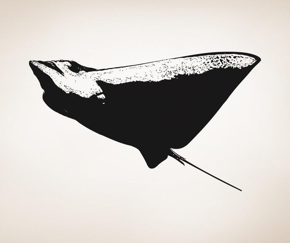 Vinyl Wall Decal Sticker Swimming Stingray #5501
