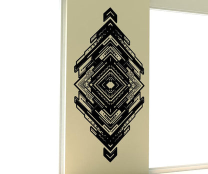Vinyl Wall Decal Sticker Tribal Diamond Design #5503