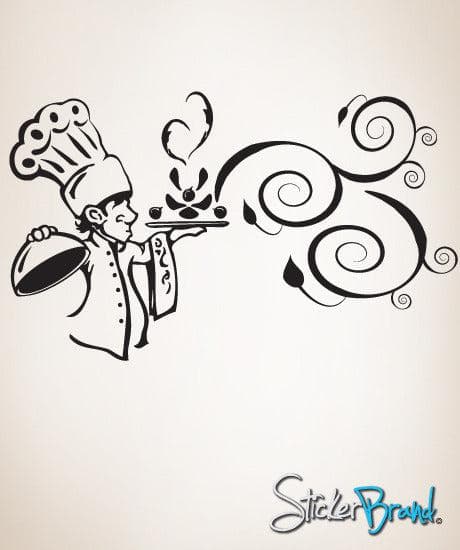 Vinyl Wall Decal Sticker Kitchen Chef Aroma #GFoster122
