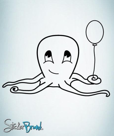 Vinyl  Wall Decal Baby Octopus #AFord101