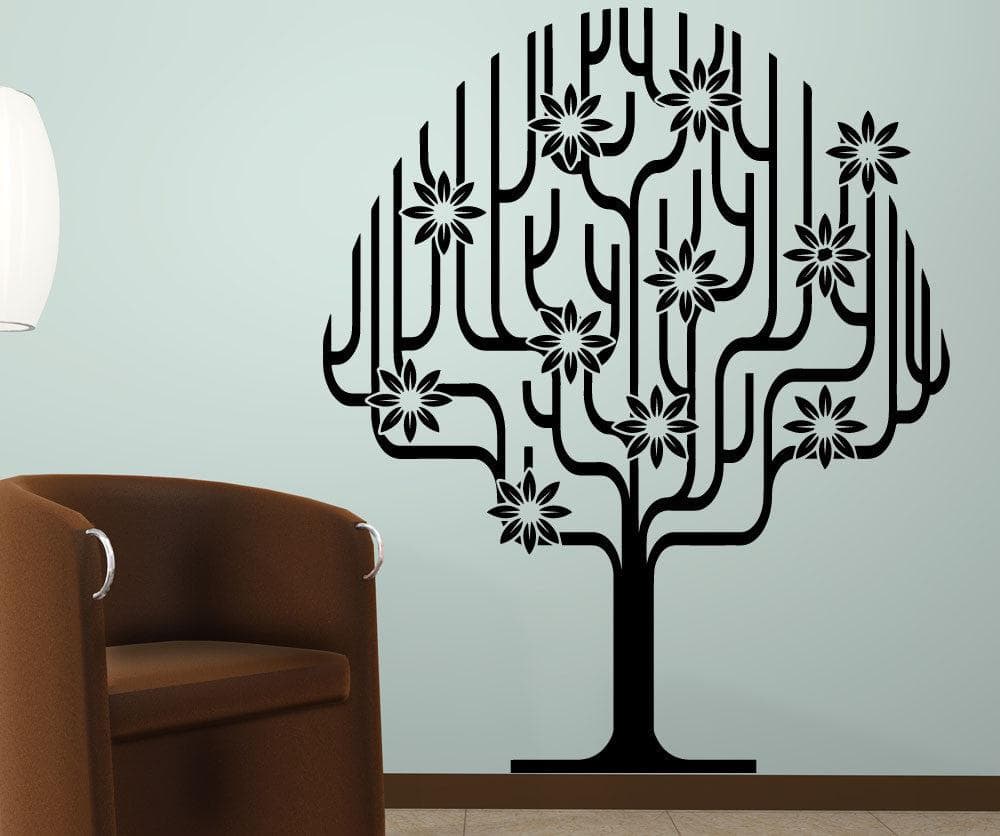 Vinyl Wall Decal Sticker Abstract Flower Tree #5510