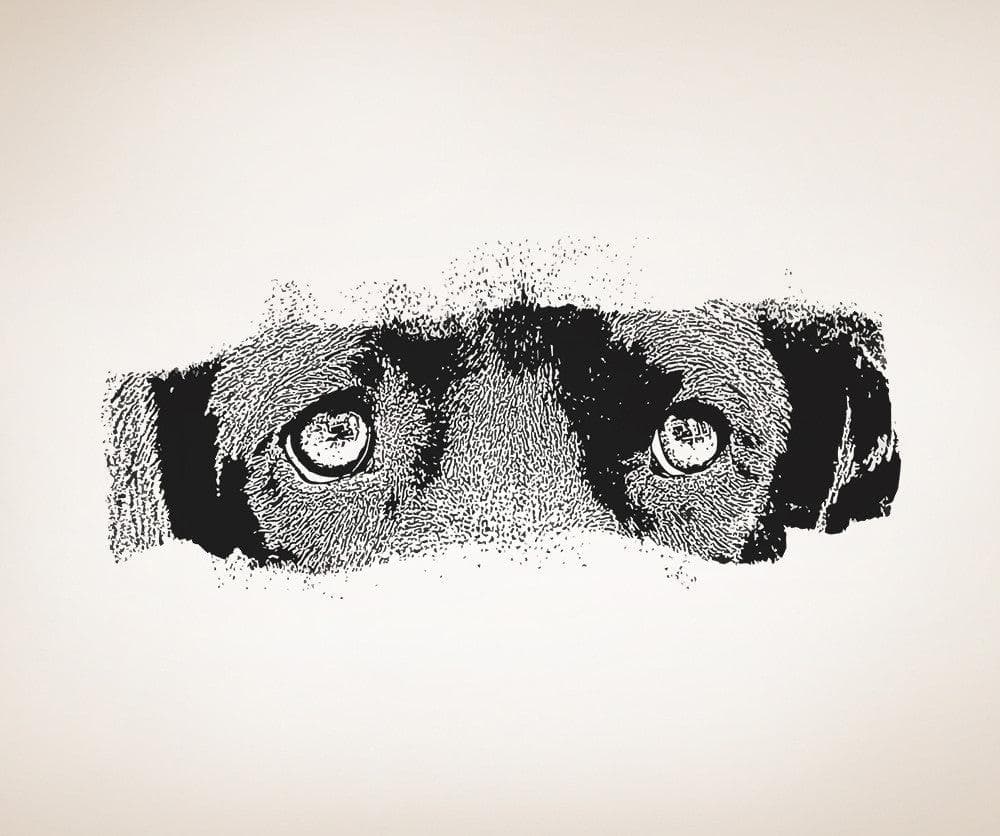 Vinyl Wall Decal Sticker Dog Eyes #5515