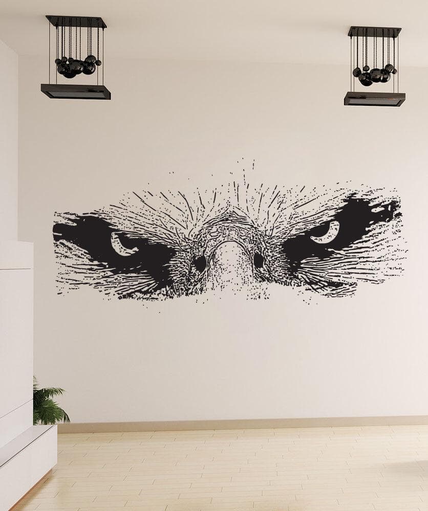 Eagle Eyes Staring Down Vinyl Wall Decal Sticker.#5517