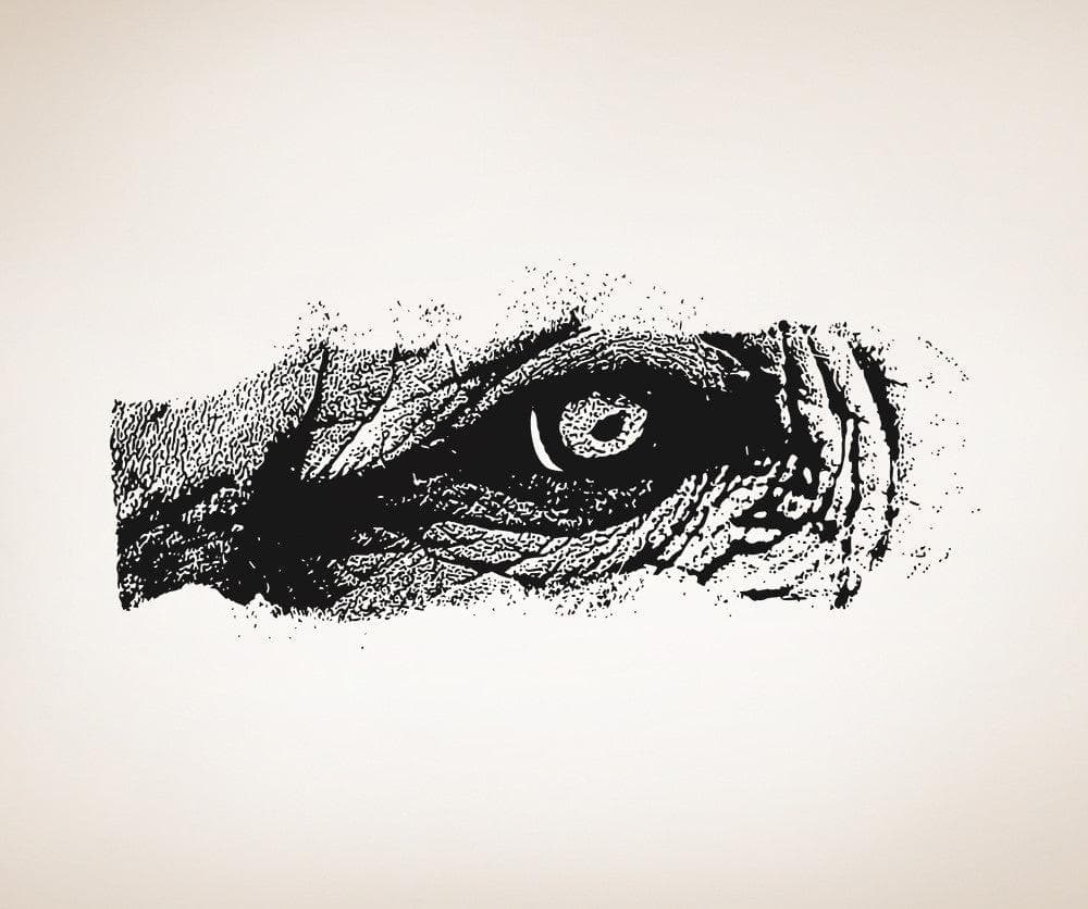 Vinyl Wall Decal Sticker Elephant Eye #5519