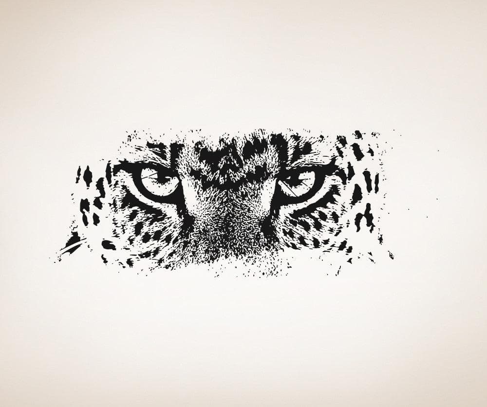 Vinyl Wall Decal Sticker Leopard Eyes #5522
