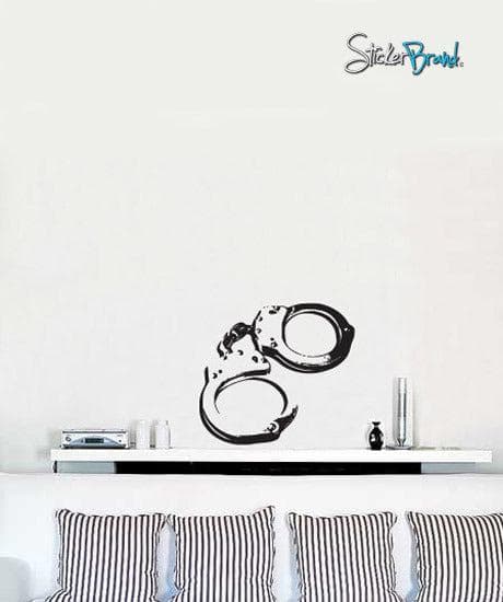 Vinyl Wall Decal Sticker Handcuffs #552