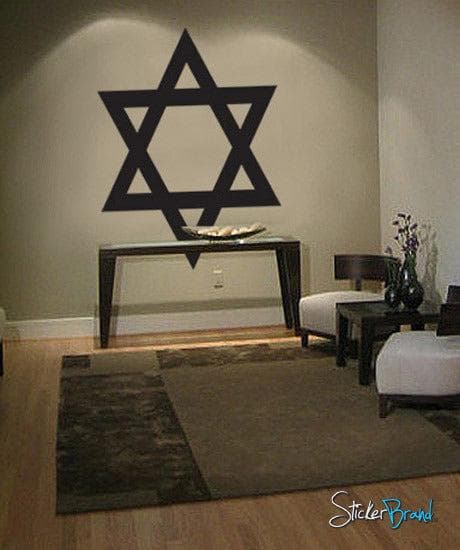 Jewish Star of David Vinyl Wall Decal Sticker. #557