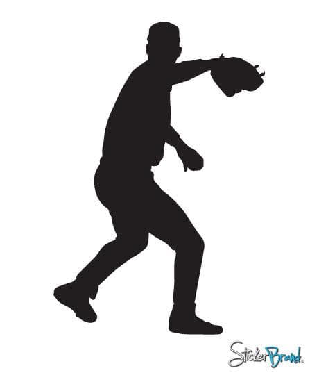 Vinyl Wall Decal Sticker Baseball Pitcher #558