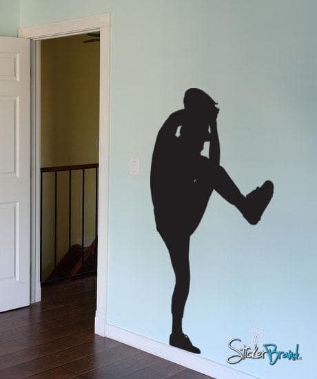 Vinyl Wall Decal Sticker Baseball Pitcher #559