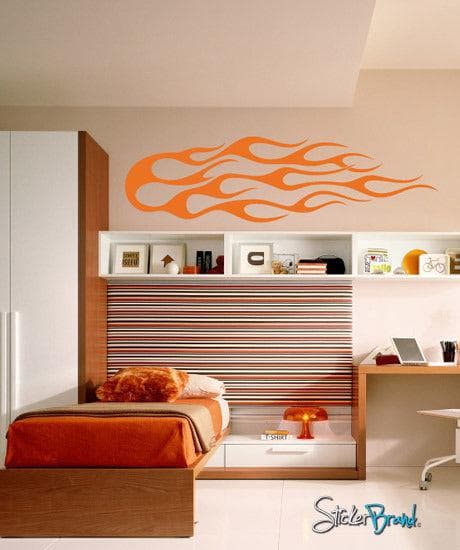 Hot Rod Flames Vinyl Wall Decal Sticker. #569