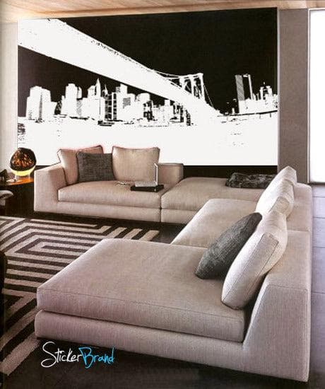 Vinyl Wall Decal Sticker NYC Brooklyn Bridge New York #570