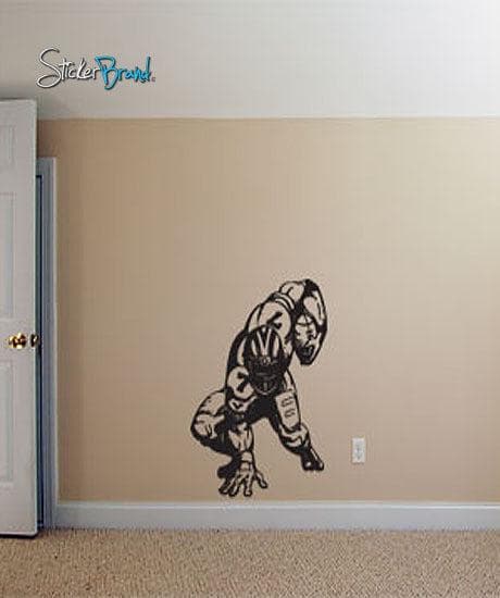 Vinyl Wall Decal Sticker Football Hike #574