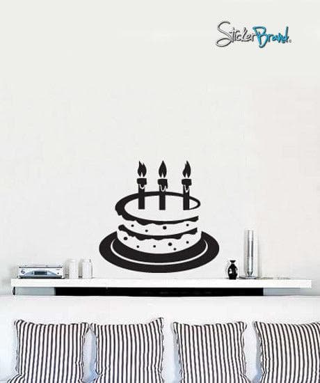 Vinyl Wall Decal Sticker Birthday Cake #585