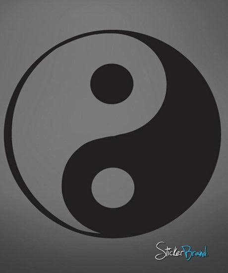 Yin Yang Circle Vinyl Wall Decal Sticker. #597