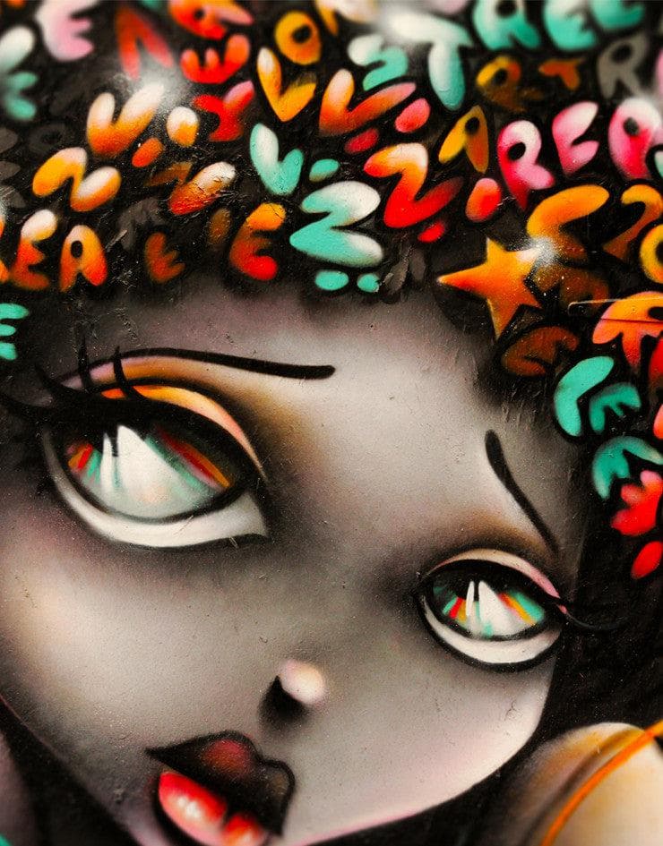 Graffiti Art Wall Mural Decal Sticker of Girl #6007