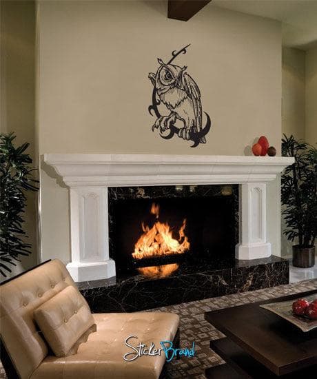 Owl Wall Decal Sticker. #600