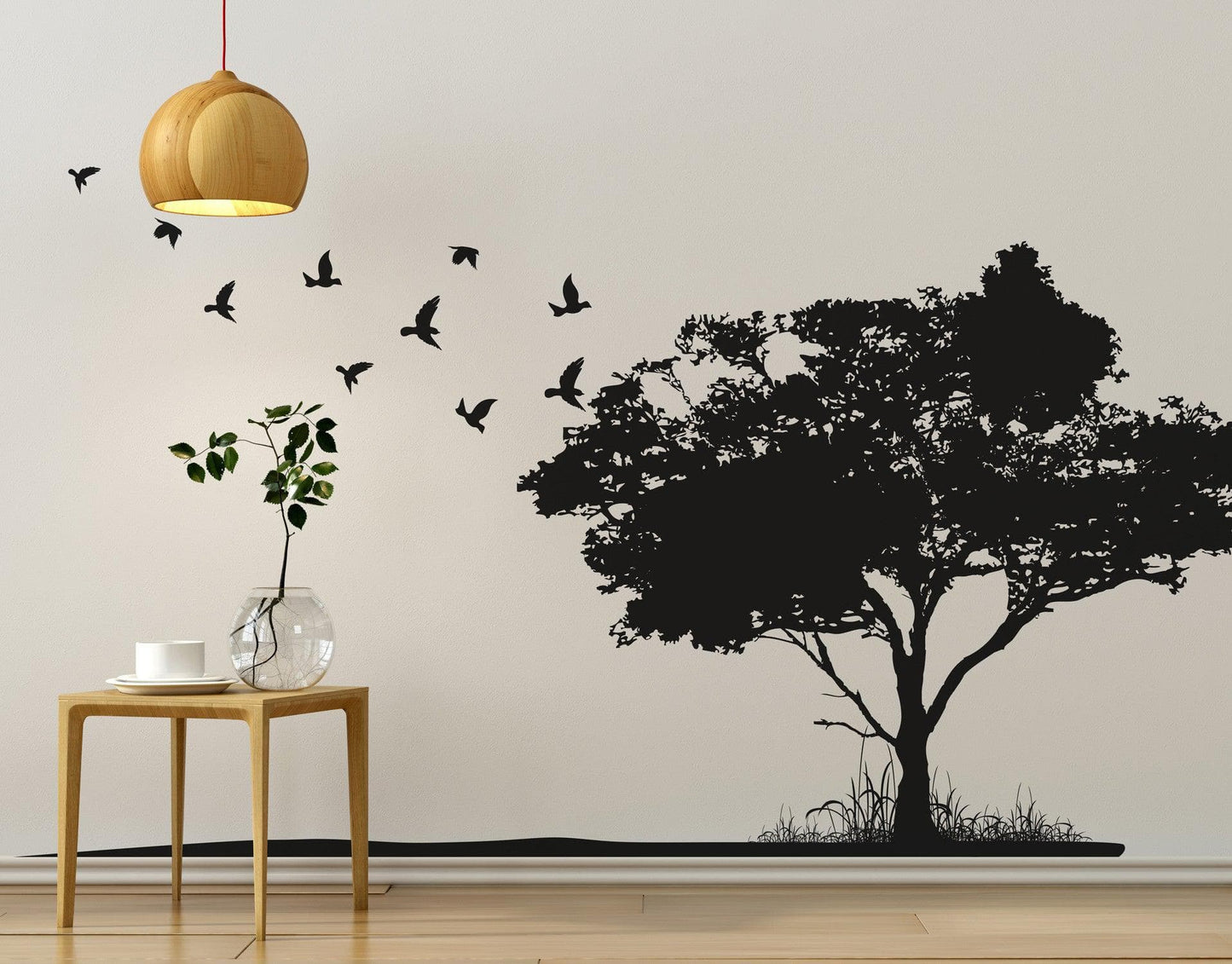 Flying Birds on Tree Wall Decal #6054