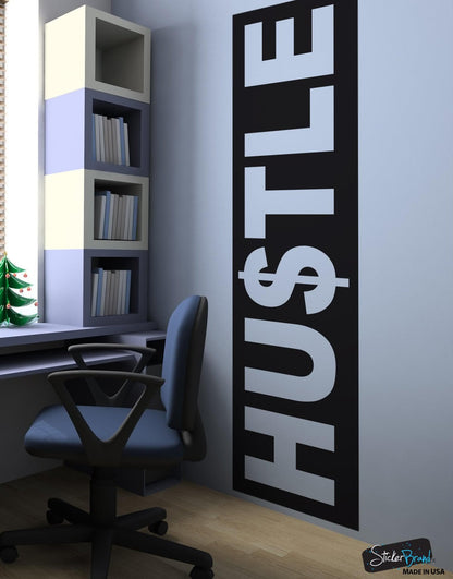 Hustle Motivational Quote Vinyl Wall Decal Sticker #6059
