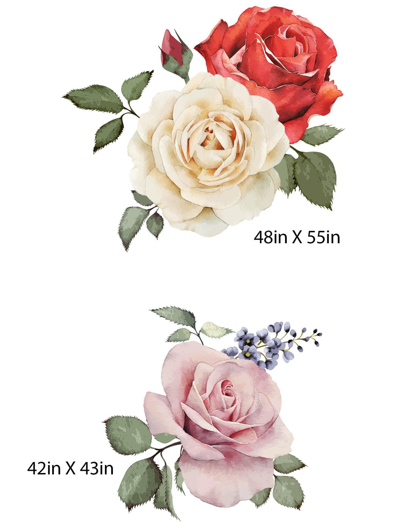 Peony Flower Wall Graphic Decal. Peel and Stick. #6120