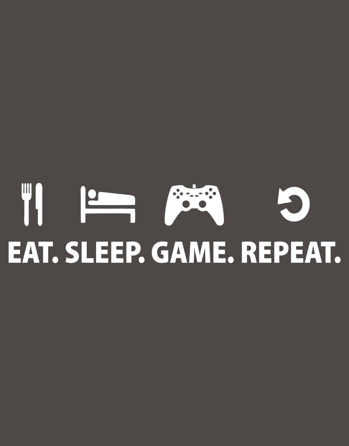 Eat Sleep Game Repeat Gamer Wall Decal Quote. #6123