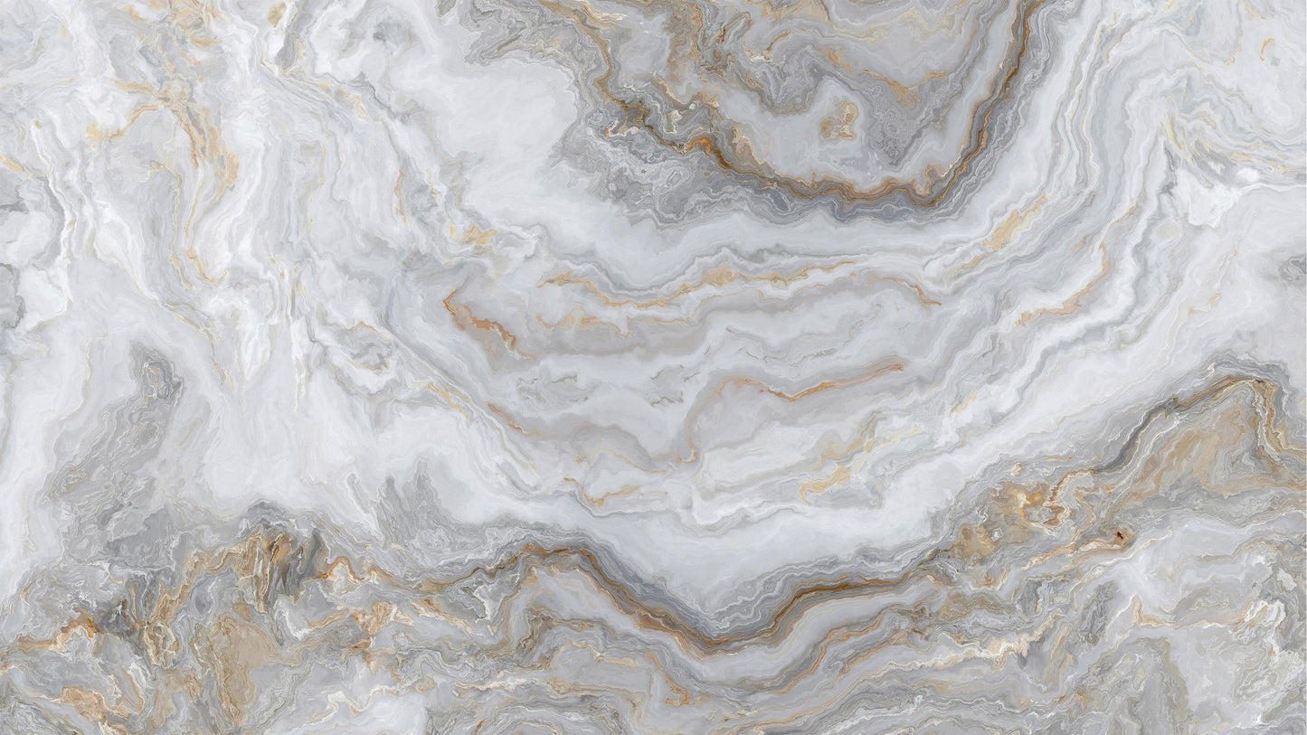 White Marble Stone Granite Slate Peel and Stick Wallpaper | Removable Wall Mural #6180