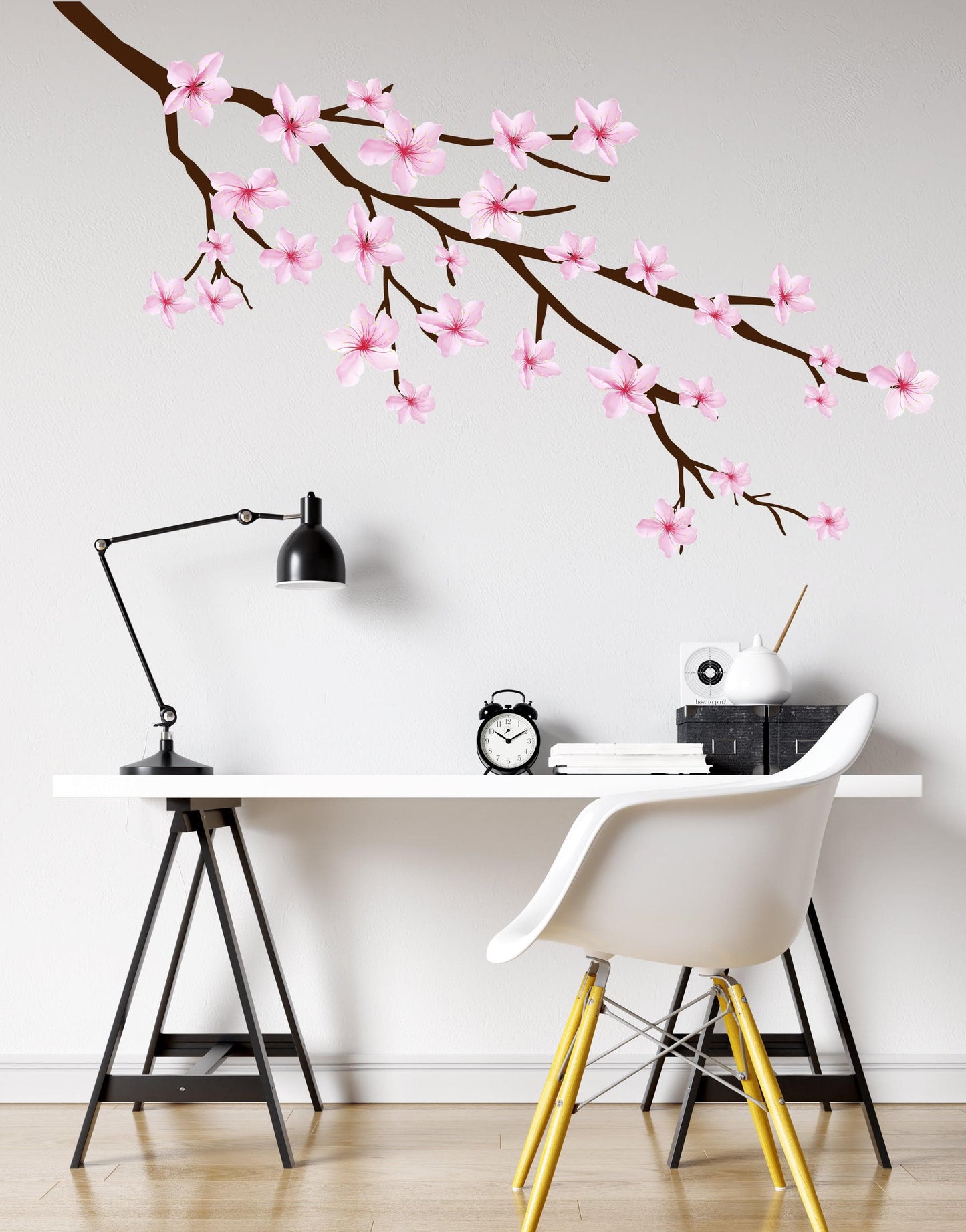 Cherry Blossom Branch Graphic Wall Decal Sticker. Pink Sakura Branches. #6207