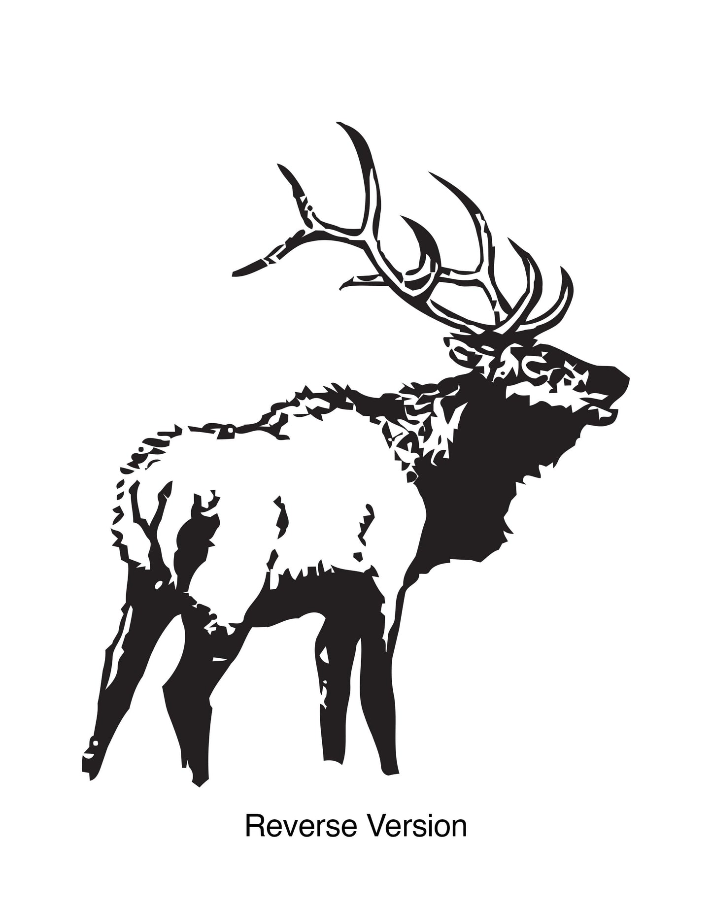 Elk Deer Vinyl Wall Decal Sticker. #623