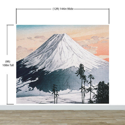 Mount Fuji - Katsuyama Neighborhood by Hiroaki Takahashi Artwork Wall Mural Print. #6311