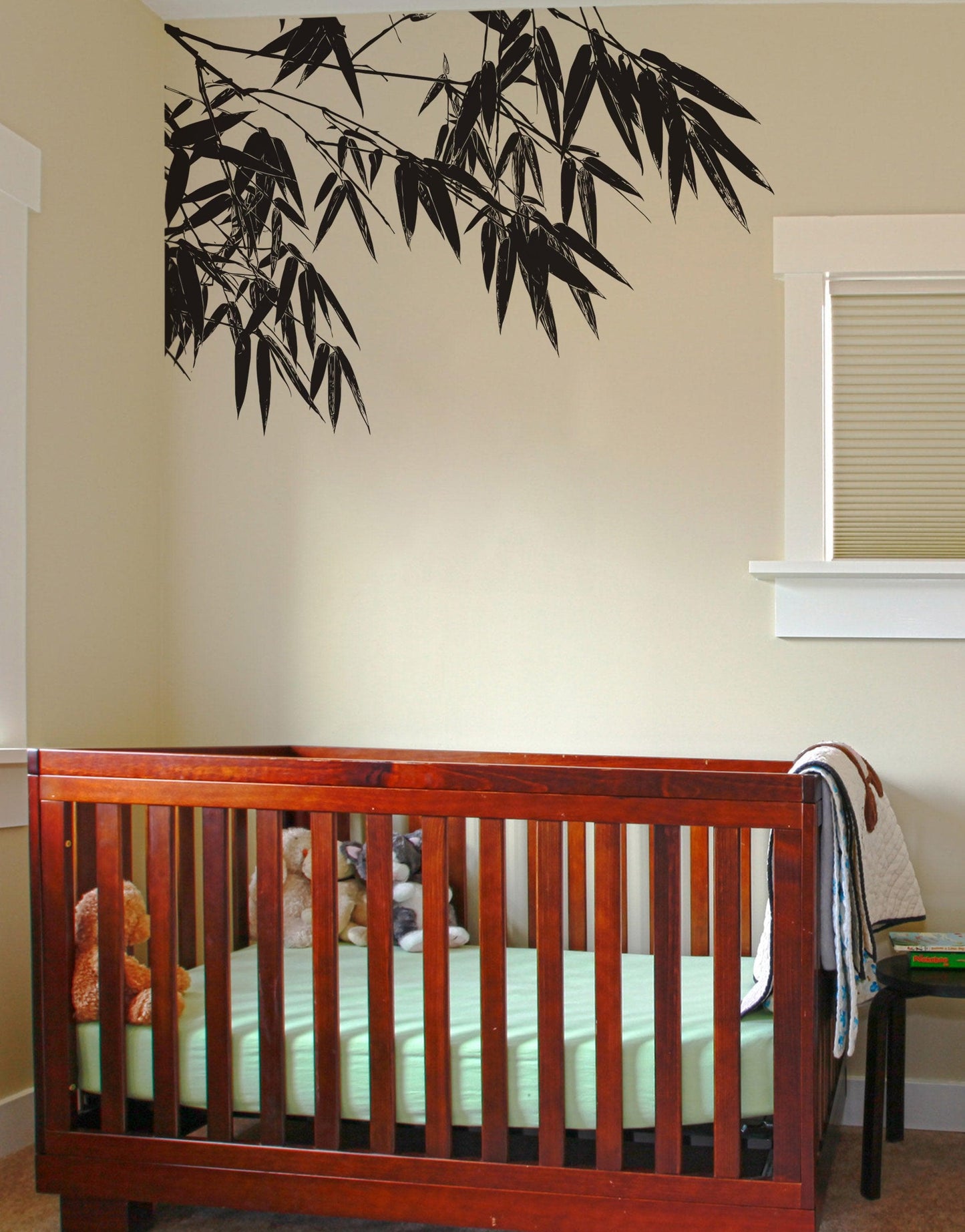 Chinese Bamboo Foliage Leaves Vinyl Wall Decal. #6313