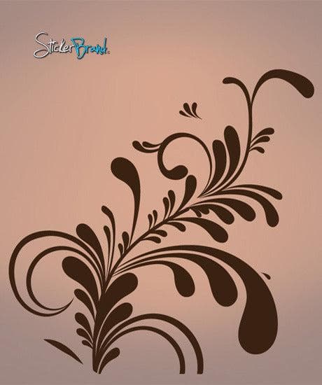 Vinyl Wall Decal Sticker Flower Floral#646