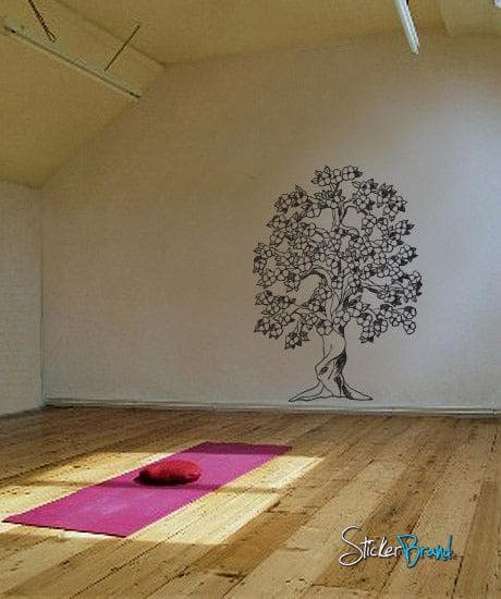 Vinyl Wall Decal Sticker Flowering Tree #652