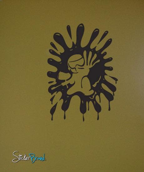 Vinyl Wall Decal Sticker Paintball Wall Splat #660
