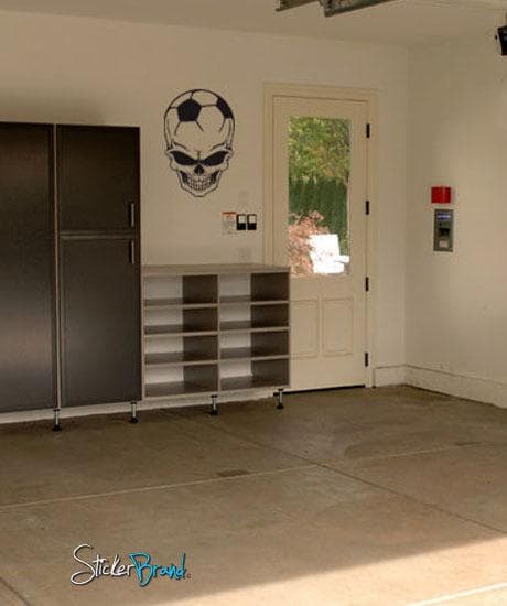 Soccer Football Skull Vinyl Wall Decal Sticker. #673