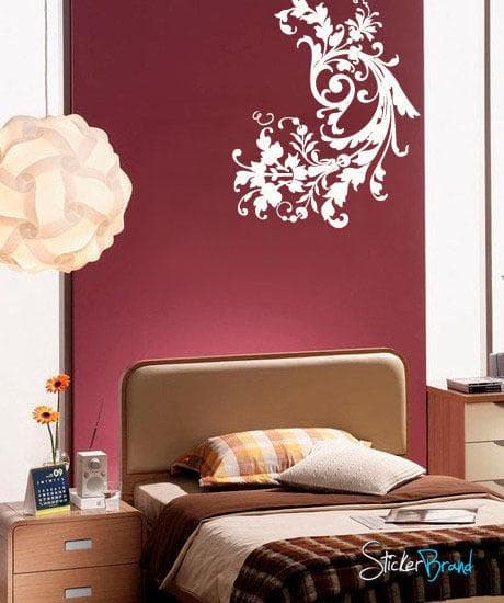 Vinyl Wall Decal Sticker Swirl Flower #687