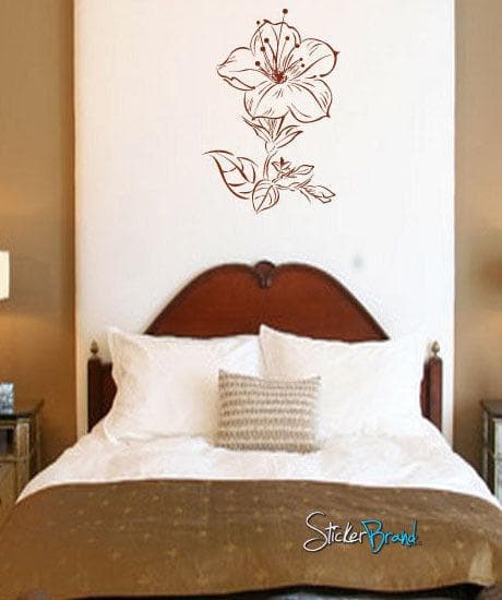 Vinyl Wall Decal Sticker Flower #712