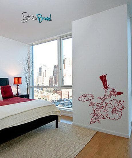 Vinyl Wall Decal Sticker Flower Stem #713