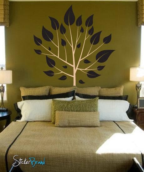 Vinyl Decal Sticker Big Trees Leaves #744