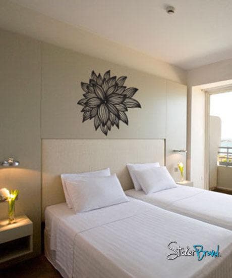 Vinyl Wall Decal Sticker Flower Pattern #749