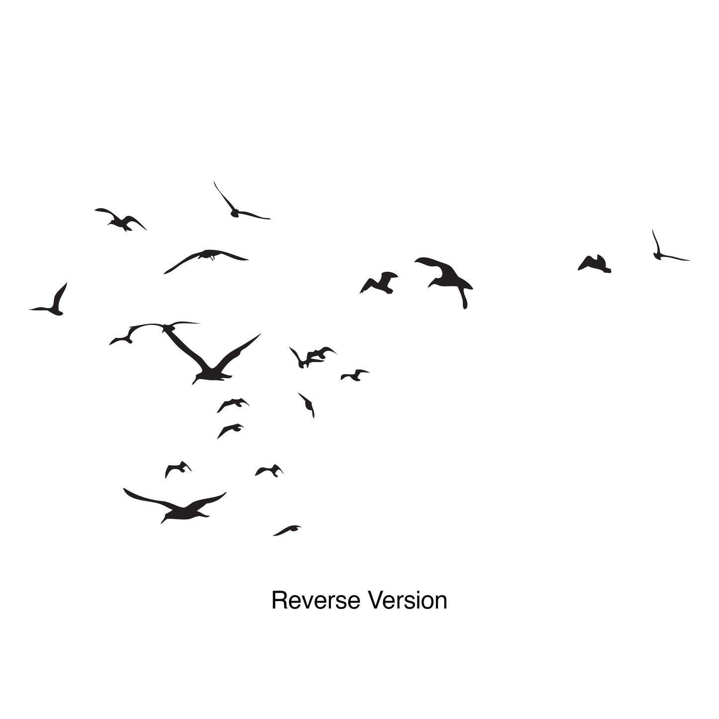 Seagulls Flying Around Vinyl Wall Decal Sticker. #794