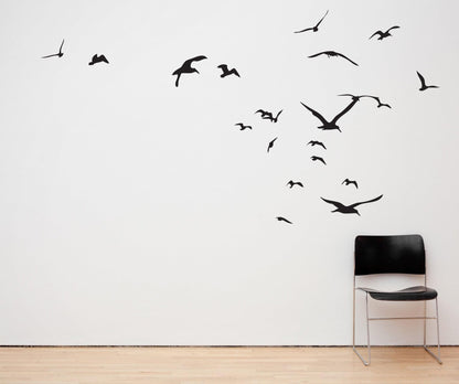Seagulls Flying Around Vinyl Wall Decal Sticker. #794