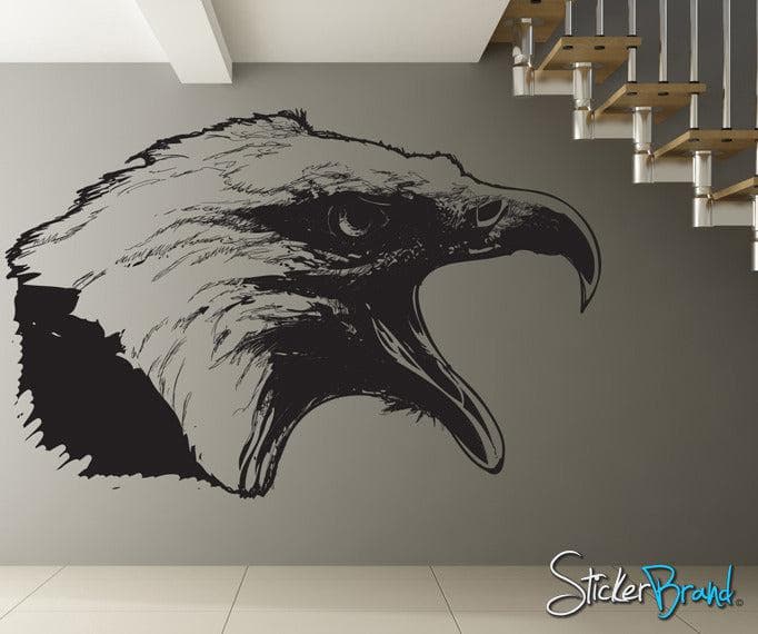 Vinyl Wall Decal Sticker Screaming Eagle #795