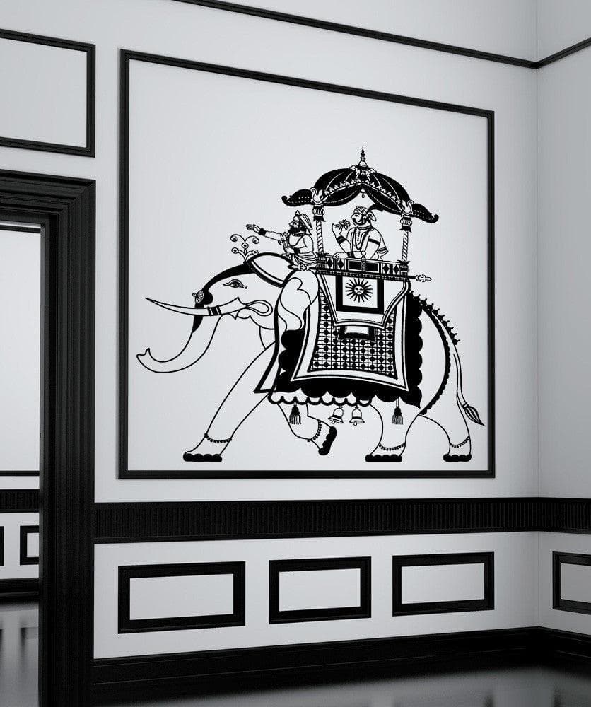 Vinyl Wall Decal Sticker Rajasthan Indian Elephant Rider #876