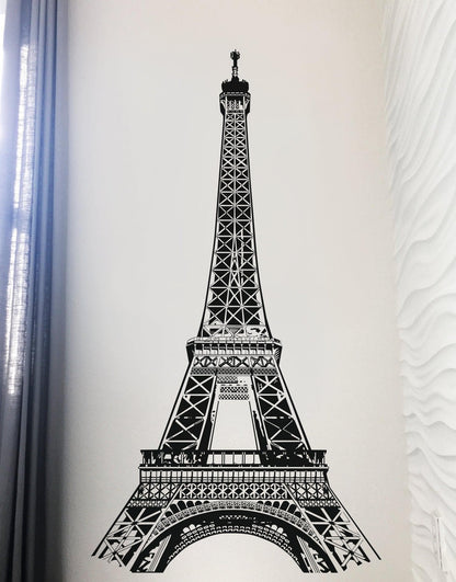 Eiffel Tower Wall Decal. Paris France. Living Room Decor. #877