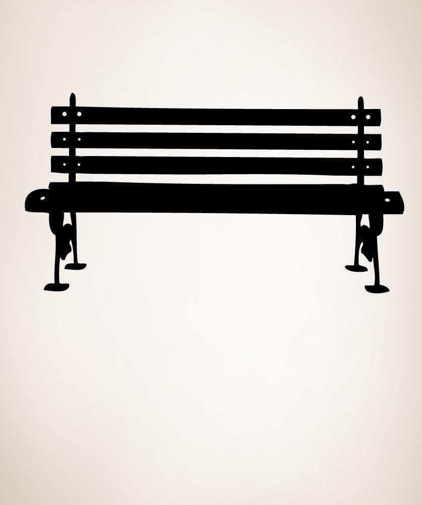 Park Bench Wall Decal Home Decor. Nursery Wall Decal. #889