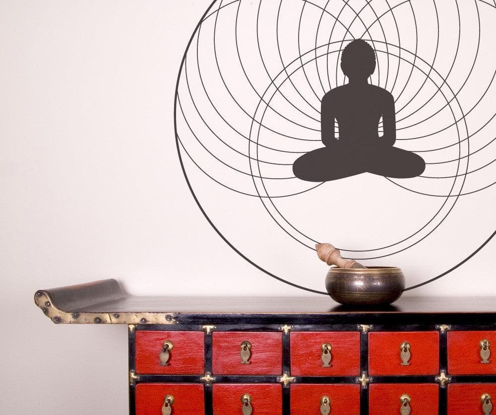 Vinyl Wall Decal Sticker Meditation #OS_MB373