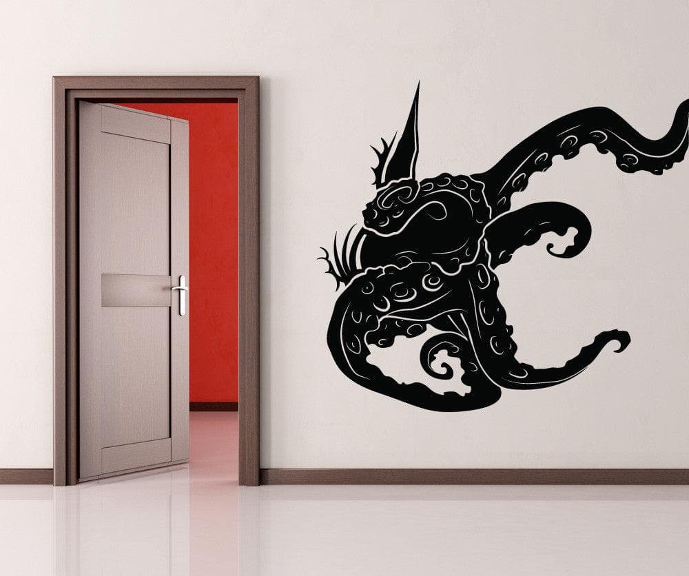 Vinyl Wall Decal Sticker Tentacles Through Wall #OS_MB269
