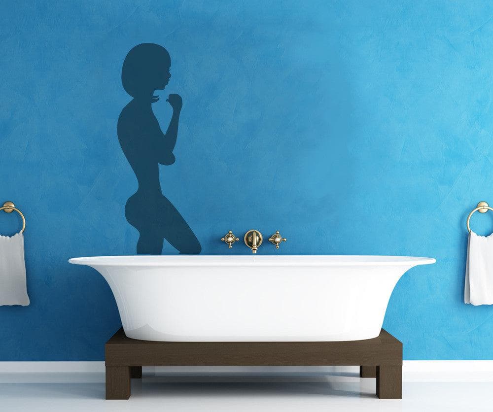 Vinyl Wall Decal Sticker Lady Silhouette #OS_MB298